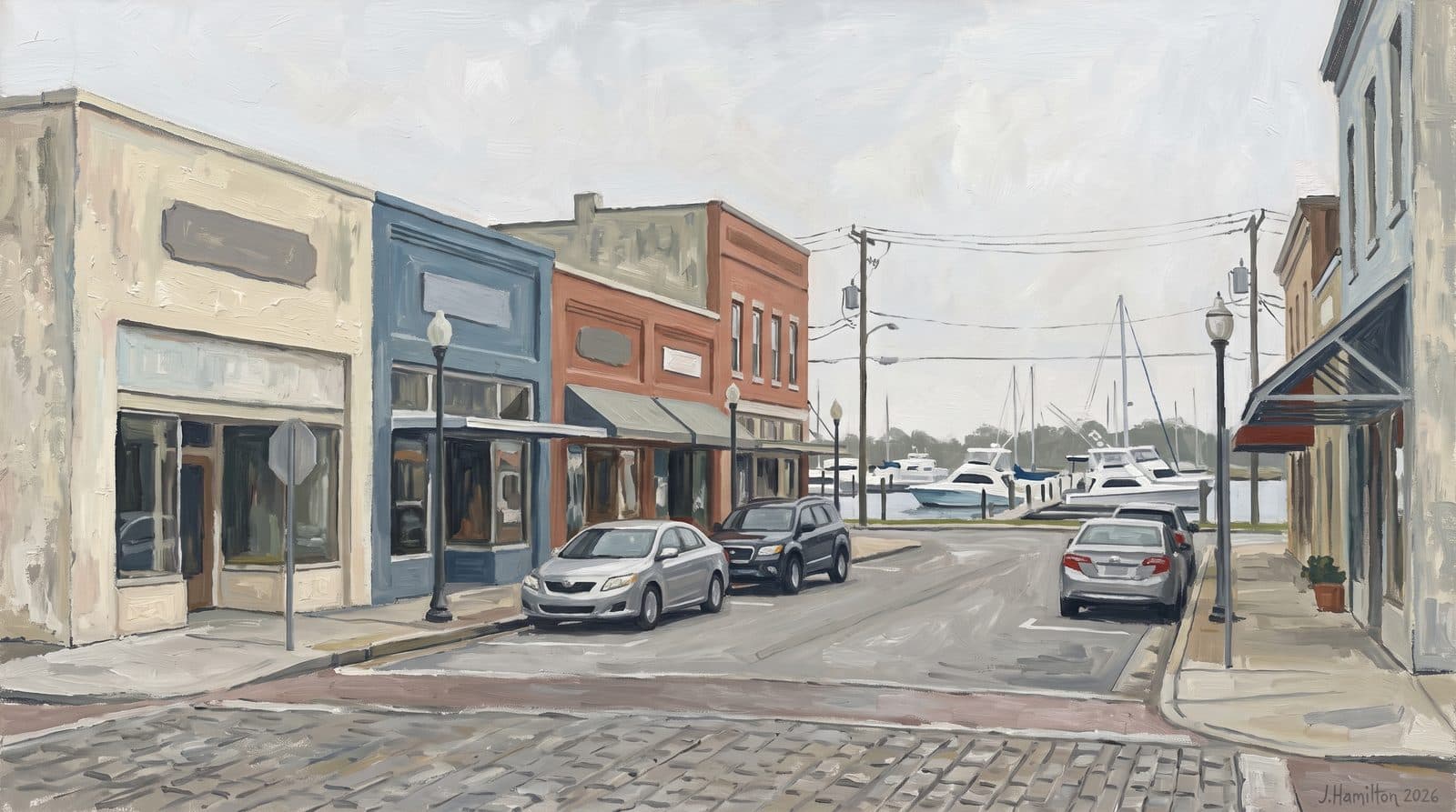 Painted city portrait of Slidell