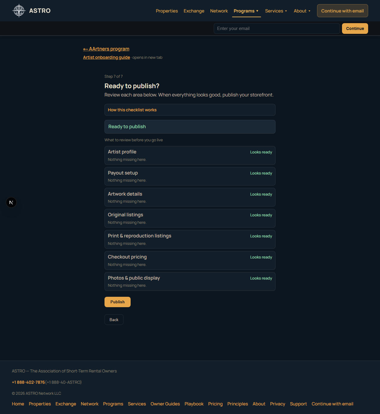 Publish — Ready to publish