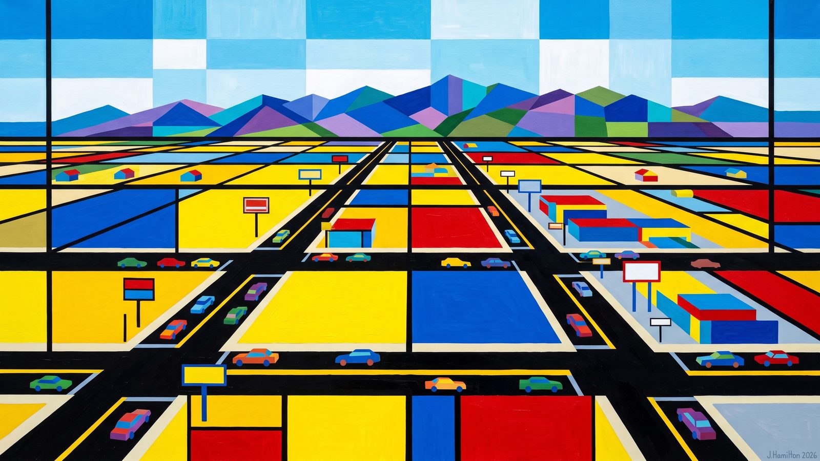 Painted city portrait of Maricopa